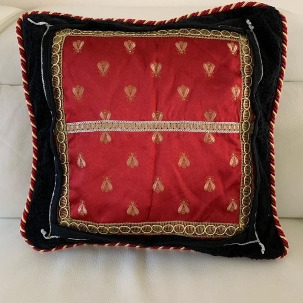 Red and Black Decorative Pillow
